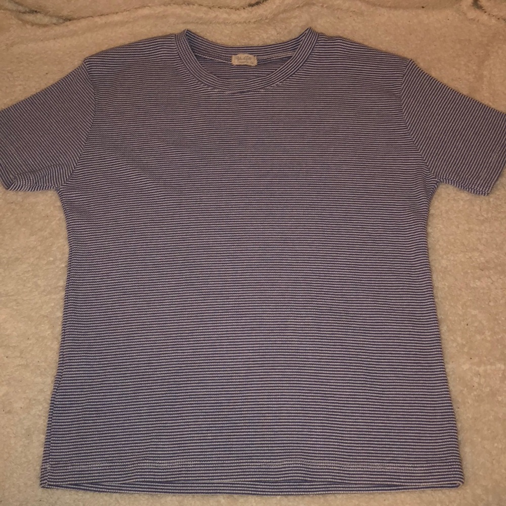 Blue striped t-shirt